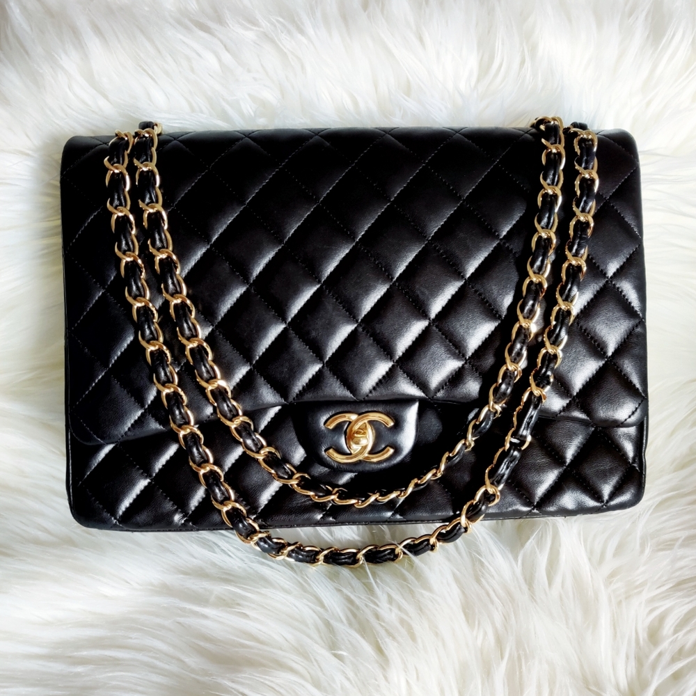 SOLD Extra PhotosChanel Maxi Double Flap Gold Hardware